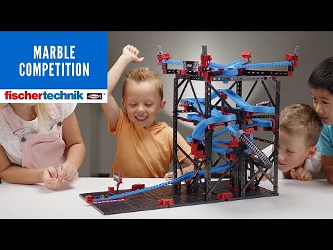 Actionreiche Kugelbahn im Baukasten | Marble Competition | fischertechnik