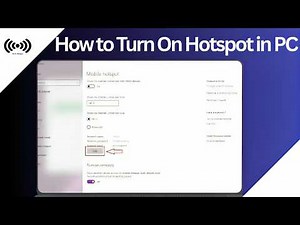 How to Turn On Hotspot in PC (2026) 💻 Share Internet Easily