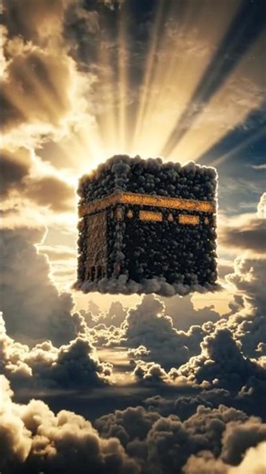 Heaven Clouds Forming Kaaba in Sky ☁️🕋 Cinematic Islamic Short