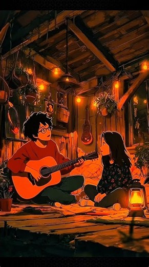 POV: Playing acoustic guitar for her in a cozy cabin 🎸🧡