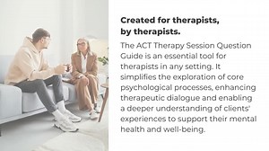 ACT Therapy Questions Guide, Acceptance and Commitment Therapy Worksheets, Therapy Interventions, Therapy Session, Therapist Resource - Etsy