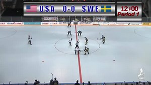 Watch how Sweden upset Team USA in the quarter-finals with great goals and saves. | International Ice Hockey Federation (IIHF)