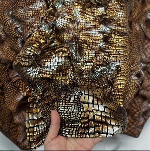 Snake Scale Knit Fabric - Metallic 4-way Stretch for Dance Costumes, Festival Wear, Performance - Etsy