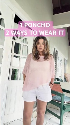 2 Ways to Style This Light Summer Poncho ☀️