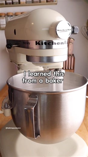 Try this mixer baking hack to keep the mess from flying! 🥣 #bakinghacks | Hello, Yummy