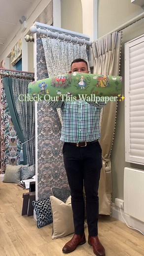 Check Out This New Alice In Wonderland Themed Wallpaper✨ | LC Blinds And Interiors