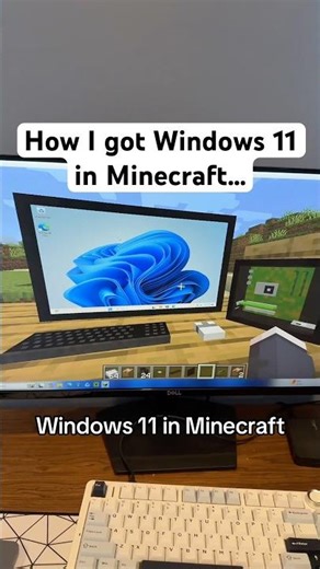 How I installed Windows 11 in Minecraft… #pc #windows #techtok