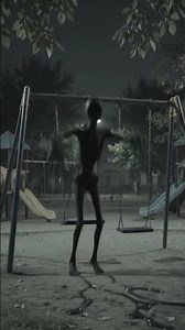 Why Was This Alien Sitting On A Playground Swing At Night #shorts