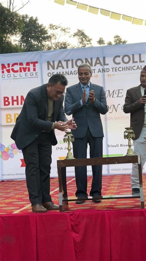 With this we officially inaugurate our Orientation Program #orientationprogram #ncmtians #collegeevent #welcomeprogram #fyp