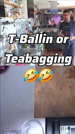 Teabagging or T-ballin🤣Food tips and tricks😅 #jokes #funny #shorts #cooking