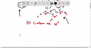 SOLVED:What is the hybridization of the carbon atoms in benzene, C6 H6 ? Describe the σand πbonding in this compound.