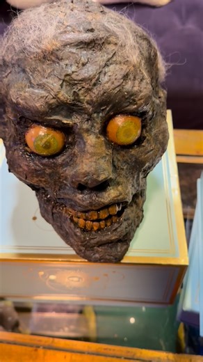 New item alert! Hitting the Parlour floor today …. This original screen used prop from director/producer Sam Sherman . I believe it was used in Blood of ghastly horror. It is awesome to feel like part of movie history it is available here at The Parlour !! #horror #visitkeyport #creepy #creepyart #horrormovies #bhorror #samsherman #zombie | The Parlour
