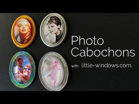 Resin Photo Cabochons Tutorial - Jewelry and Ornaments #resin #resinart #resincrafts #crafts