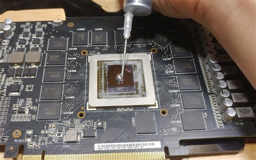 【散热评测】风冷显卡换液态金属后比硅脂强多少??? (CYcooler)