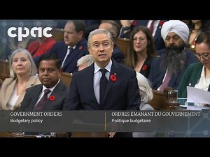 Finance Minister François-Philippe Champagne delivers the federal budget – November 4, 2025