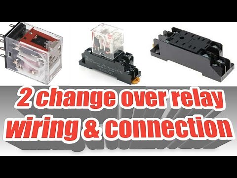 2 changeover relay wiring | relay connection | how work relay 220 vac