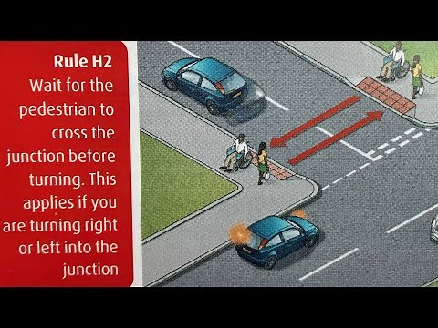 When Pedestrians have priority- RULE H2 - in the HIGHWAY CODE