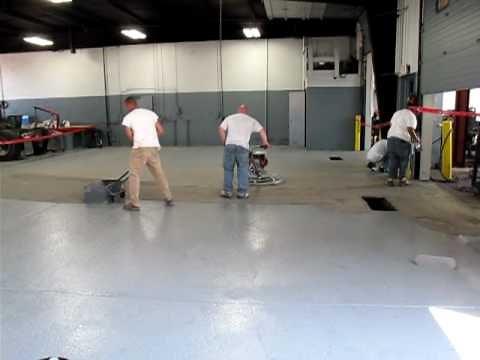 Epoxy Mortar Power Trowel Installation by Vanguard Concrete Coating, Inc.