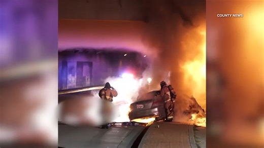 4 people killed in fiery single-vehicle crash in Long Beach, authorities say