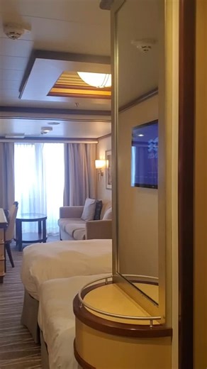 Royal Princess mini suite category MB. @princesscruises #cruiseship #royalprincess #cruisecabin #inspireWithTravel | Travel With Tess