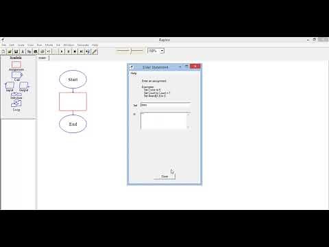 Cómo crear variables en RAPTOR Flowchart Interpreter