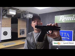 je teste le pistolet M22 PAK d'ISSC