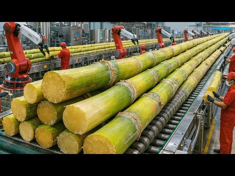 Inside a Modern Sugar Factory | How Fresh Sugarcane Becomes Pure Crystal Sugar (Full Process)