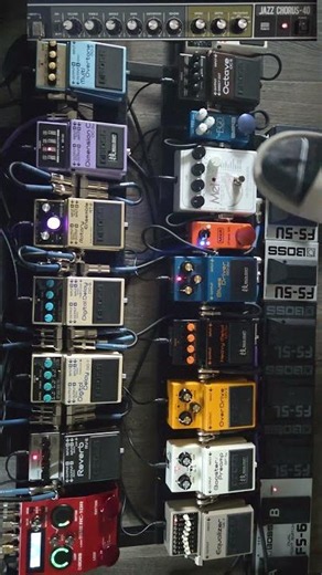 Blues Driver, EQ, pre-amp, plate reverb, compressor #guitar