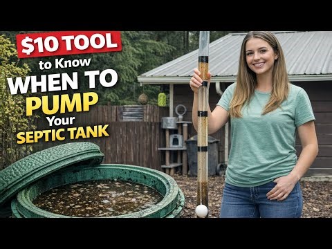 $10 tool to know when to pump your septic tank - grime & sludge sampler depth