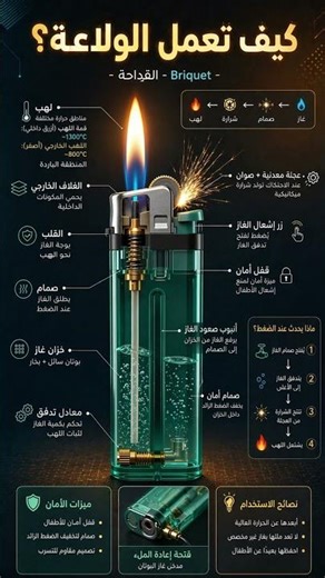 هل تساءلت يومًا كيف يعمل القدّاح (الولاعة) | Briquet