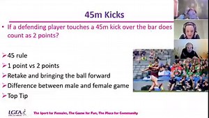 The LGFA's National Development Officer with remit for Referee and Player Development, Clare Dowdall, is joined by vastly-experienced inter-county referees Maggie Farrelly and Jonathan Murphy for a Q and A on commonly-asked playing rules questions. Connacht Ladies Gaelic Football Munster Ladies Gaelic Football Ulster Ladies Gaelic Leinster Ladies Gaelic Football Association #LGFA | Ladies Gaelic Football