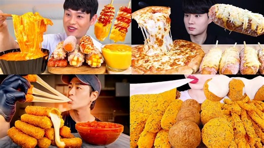 SATISFYING CHEESE ASMR MUKBANG | Eating Sounds Only