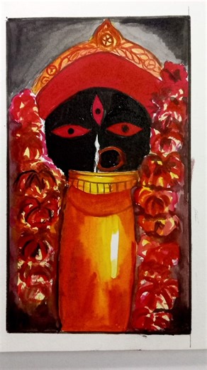 Kalighat Maa Kali Drawing #art #shorts #maakali #viral