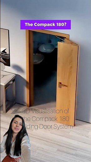 The Door System That Saves Space AND Looks Good #Compack180 #ModernHome