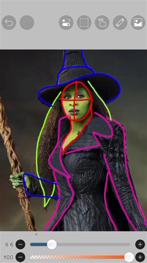 Drawing Elphaba💚#shorts