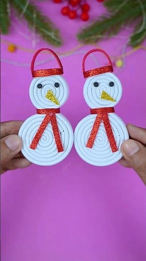 ☃️✨ Beautiful Christmas Snowman with Foam Sheet Paper | Easy DIY Craft