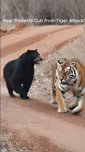 🐻🔥 Mother Bear vs Tiger – Epic Forest Showdown in 8K!