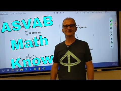 ASVAB Mathematical Knowledge Practice Test