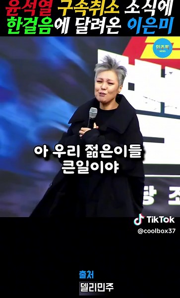 이은미와 함께한 탄핵 찬성 집회