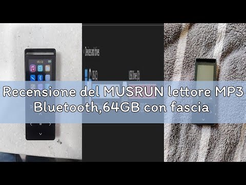 Recensione del MUSRUN lettore MP3 Bluetooth,64GB con fascia da braccio sportiva,radio FM e registraz