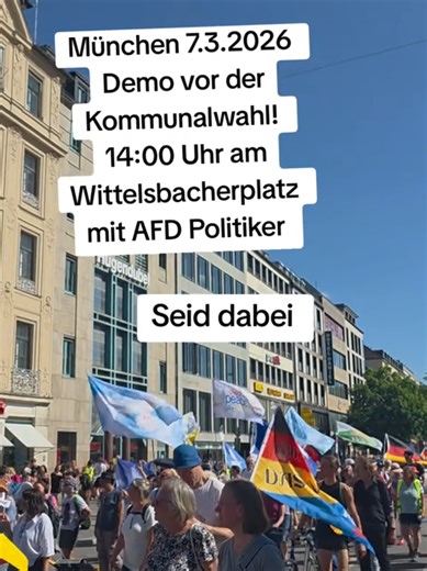 Demonstration in Munich for Local Elections