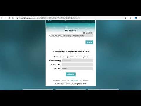 Bithomp Explorer - How to send XRP with Ledger Hardware Wallet (Nano S)