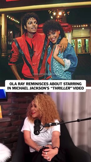 Ola filmed her scenes with Michael for 2 weeks. She remarked that he was very funny and smart and she would listen in on his business meetings. She was not prepared for the music video to take off the way that it did. (🎥: @mjfangirlblog) #michaeljackson #thriller #mj #halloween #video