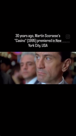 36K views · 1.1K reactions | 30 years ago, Martin Scorsese's "Casino" (1995) premiered in New York City, USA | History of Cinema | Facebook