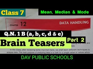 Dav class 7 maths chapter 12 brain teasers part 2 question no. 2