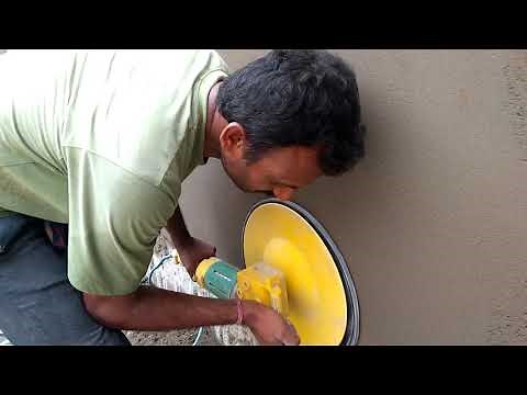 Plaster finishing machine