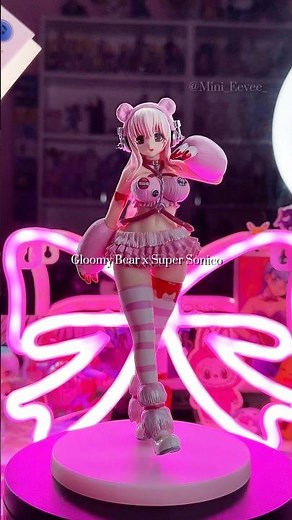 Gloomy Bear x Super Sonico figure by Taito 💕 #gloomybear #supersonico #prizefigure #animefigure