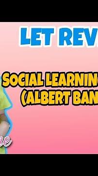 SOCIAL LEARNING THEORY | ALBERT BANDURA | CRUZITTA | VE NEIL VLOGS