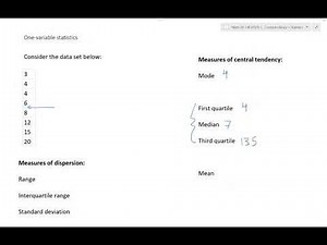 One-variable statistics