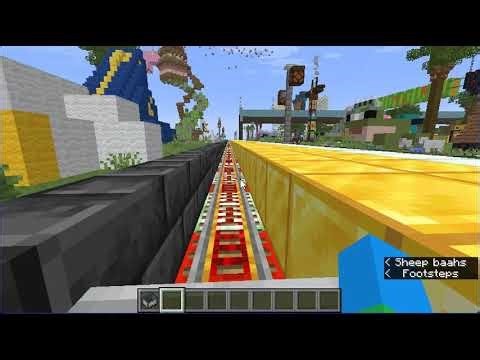 Minecraft into the forever world: ground train ride to new "Rainbow Bridge" for beloved IRL pets.